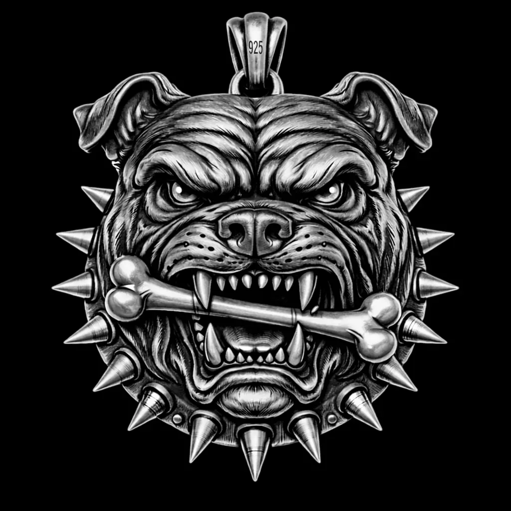 Pendant Bulldog Pendant Dog Pendant Animal Hiphop Pendant 3D print model