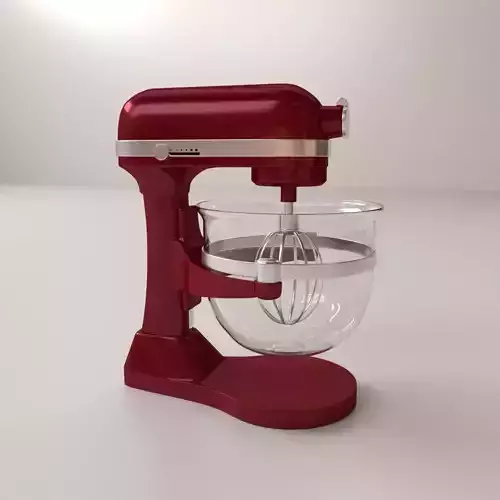 Mixer kitchenaid with glass bowl