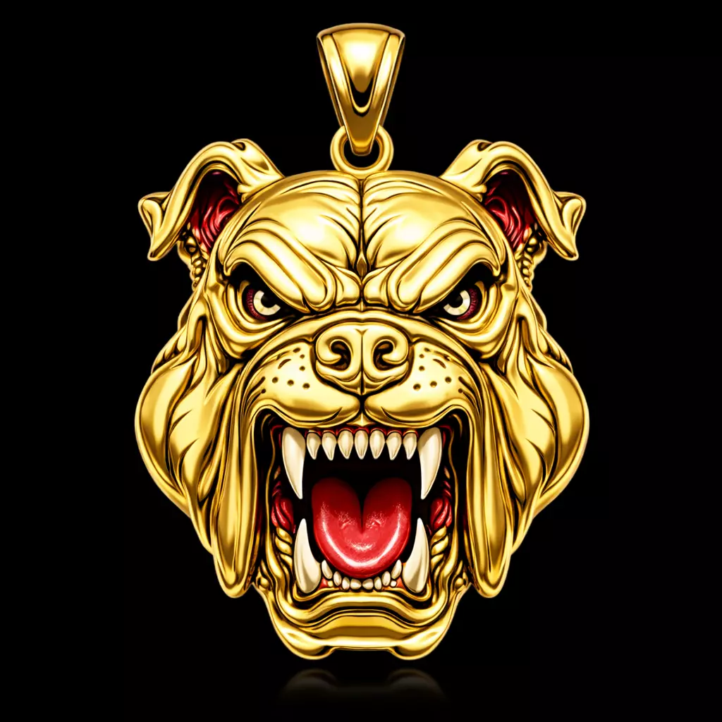 Pendant Bulldog Pendant Dog Pendant Animal Hiphop Pendant 3D print model