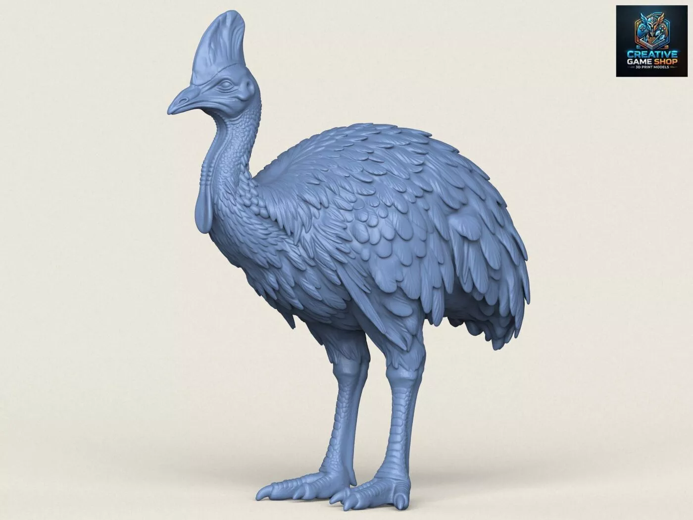 Cassowary Bird 3D print model