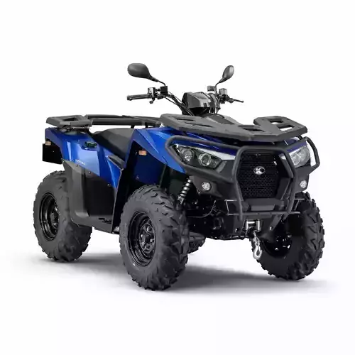 Heavy Duty Utility ATV Quad Bike 3D Model
