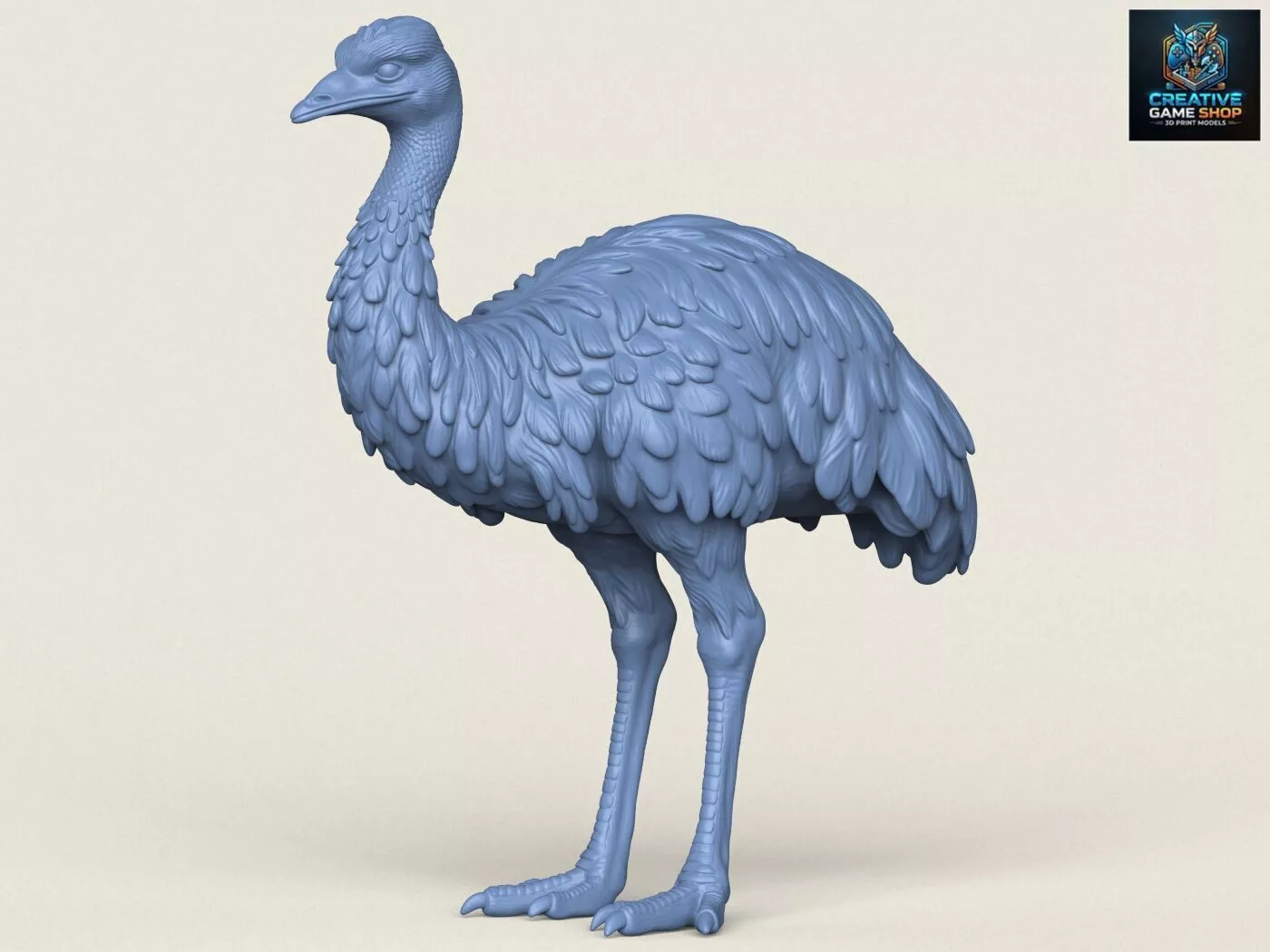 Emu Bird 3D print model