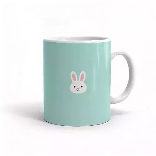 Pastel Bunny Gradient Coffee Mug  Model