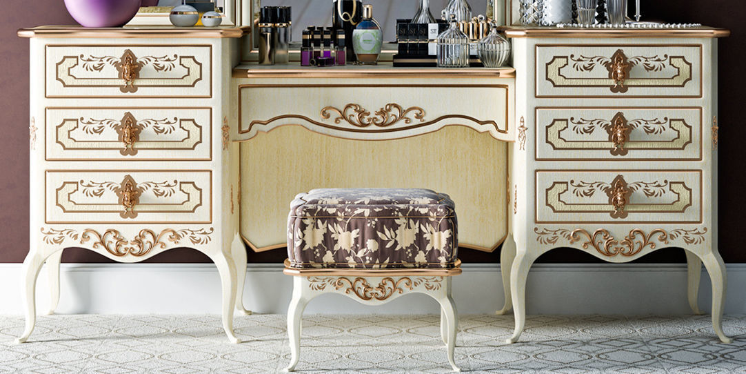 Dressing table set 4 3D model_1