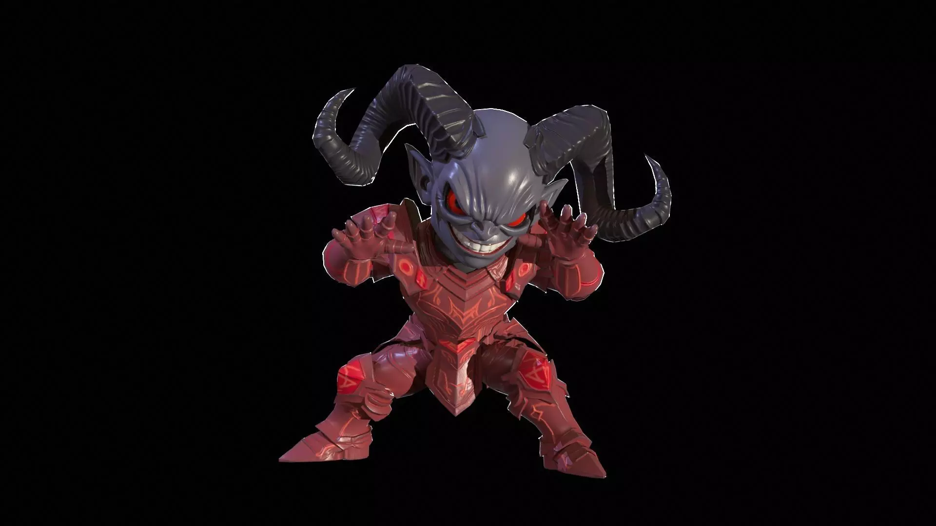 ChibiDemon7Pack1 Low-poly 3D model