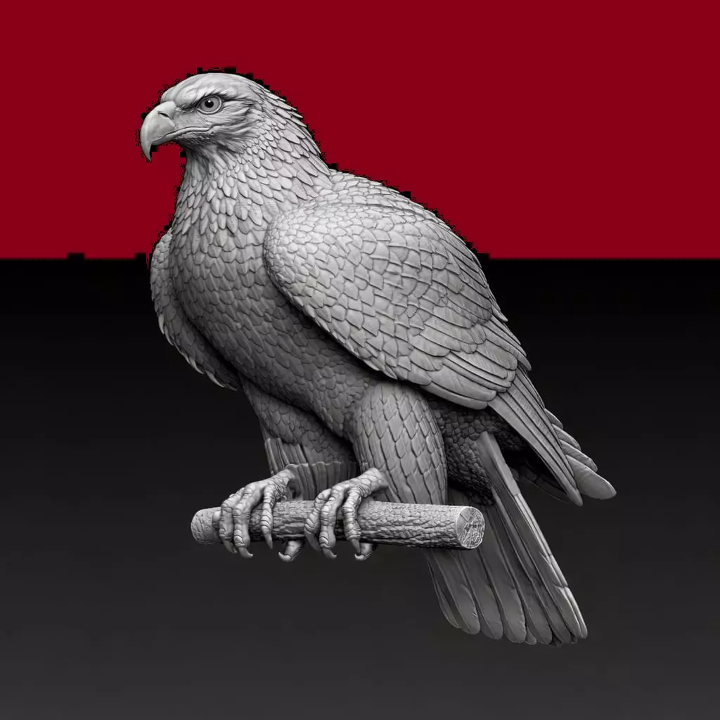 eagle Low-poly 3D model