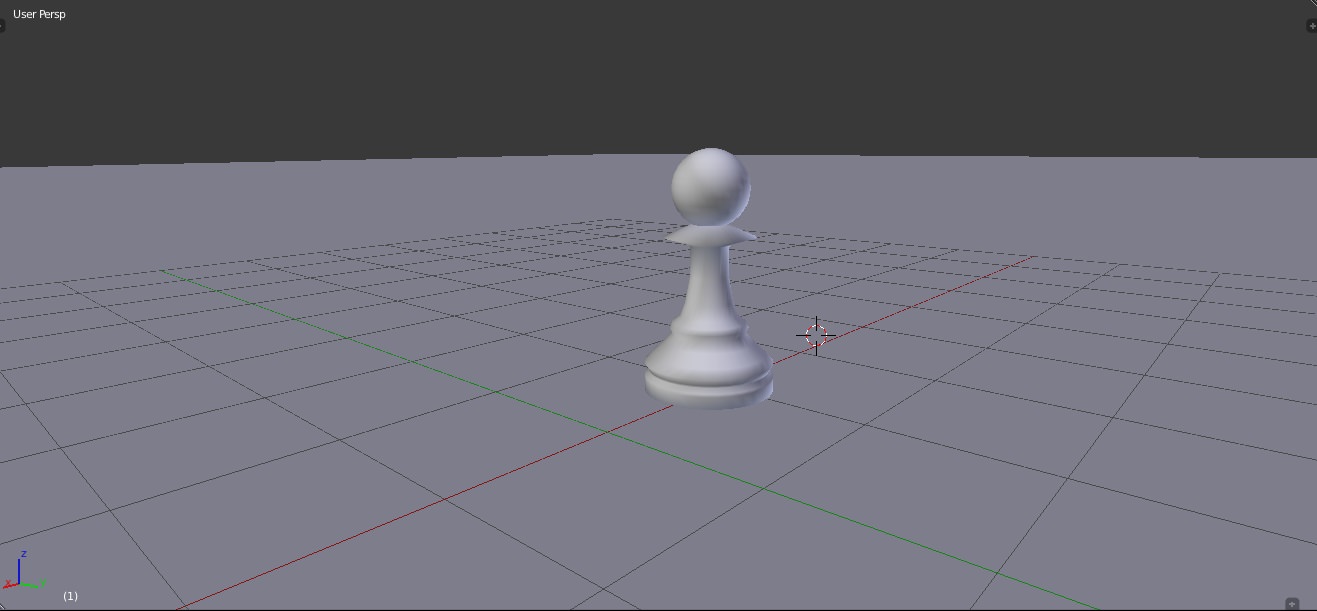 Chess Pawn 3D model_3
