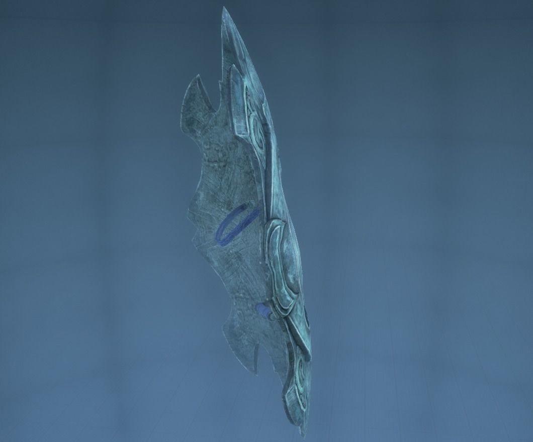 Fantasy Shield Low-poly 3D model_2