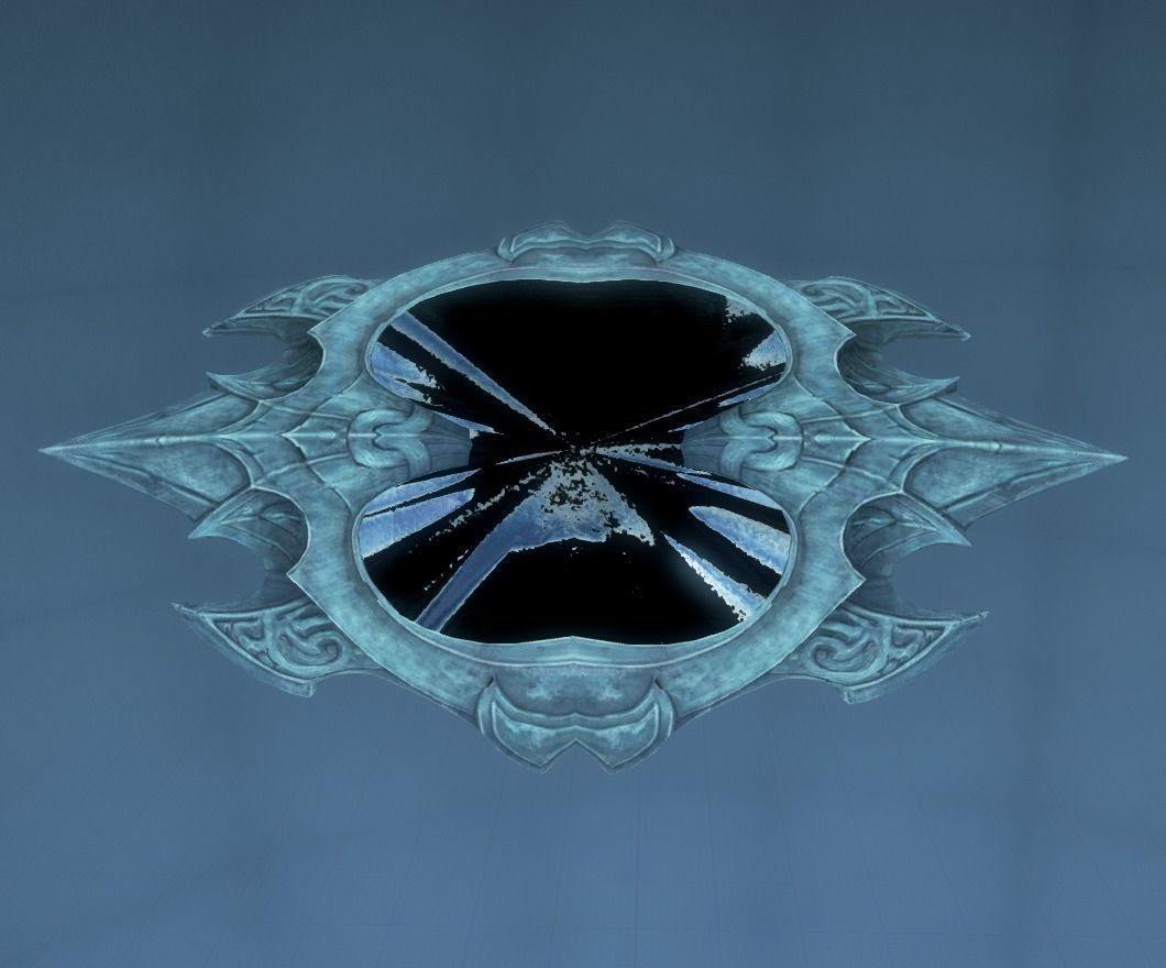 Fantasy Shield Low-poly 3D model_3