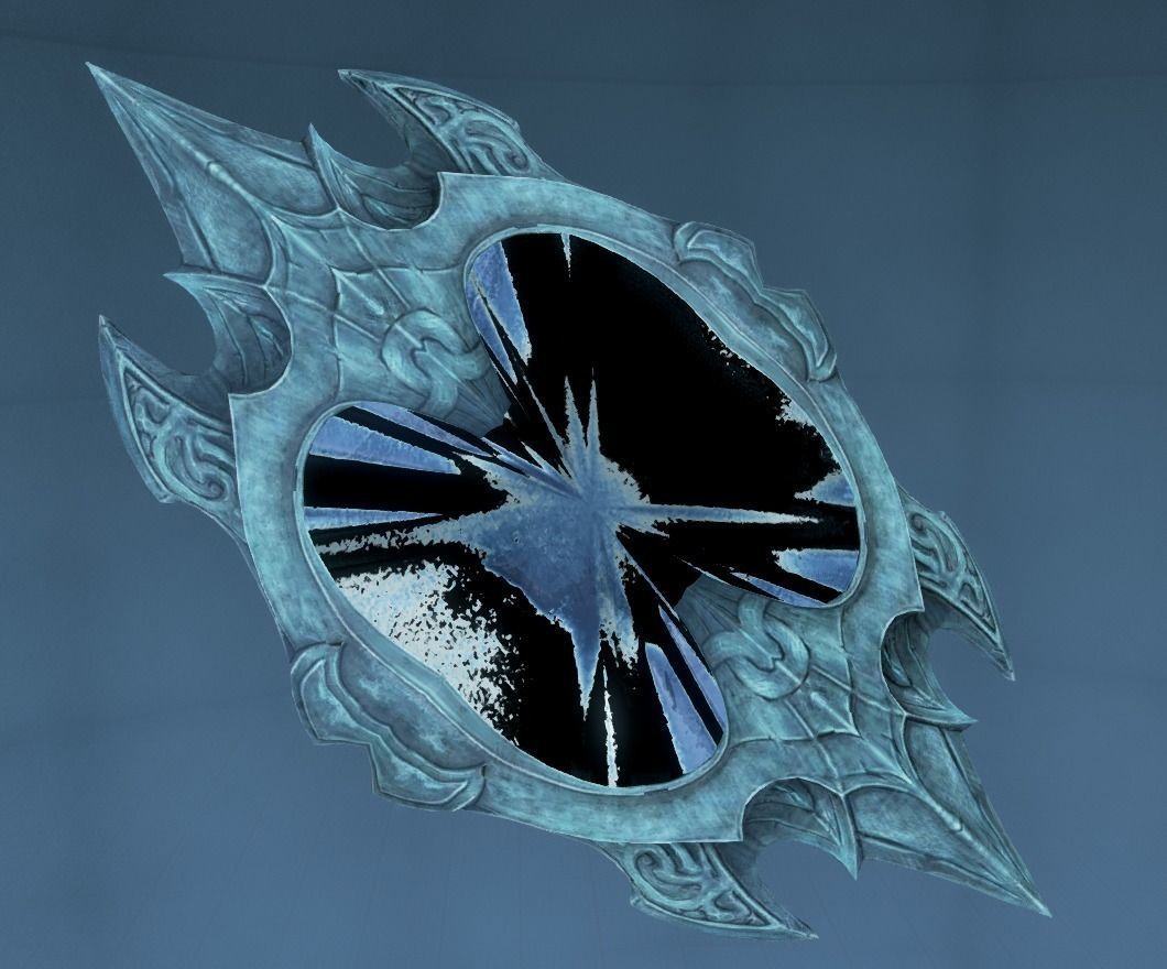 Fantasy Shield Low-poly 3D model_6