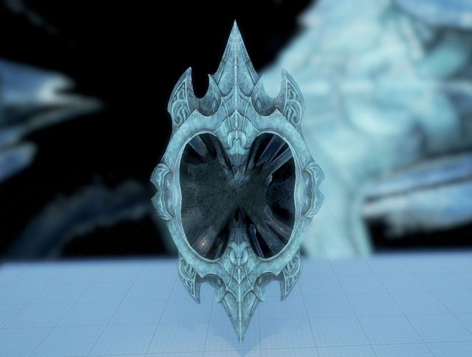 Fantasy Shield Low-poly 3D model
