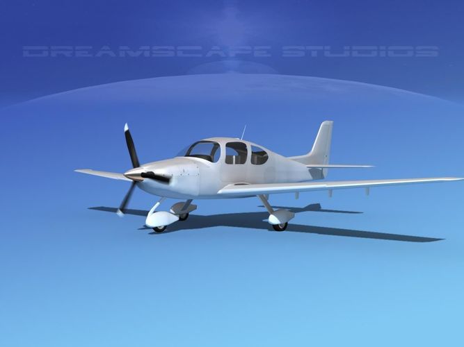 Cirrus SR22 Bare Metal 3D model