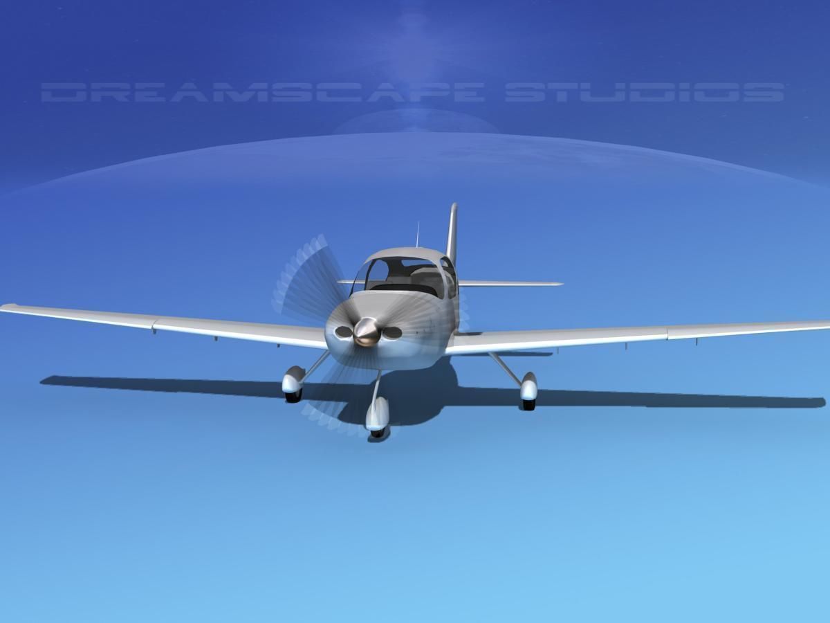 Cirrus SR22 Bare Metal 3D model_1