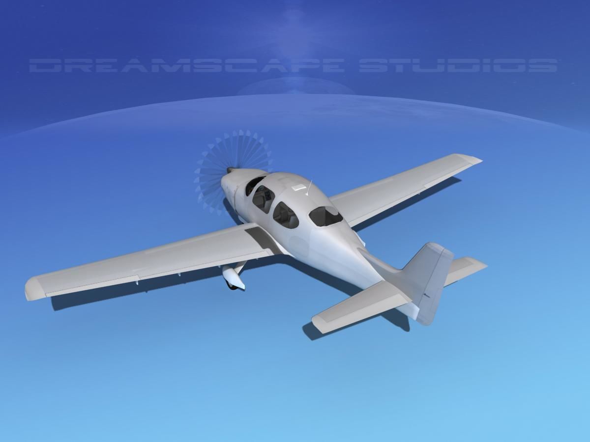 Cirrus SR22 Bare Metal 3D model_8