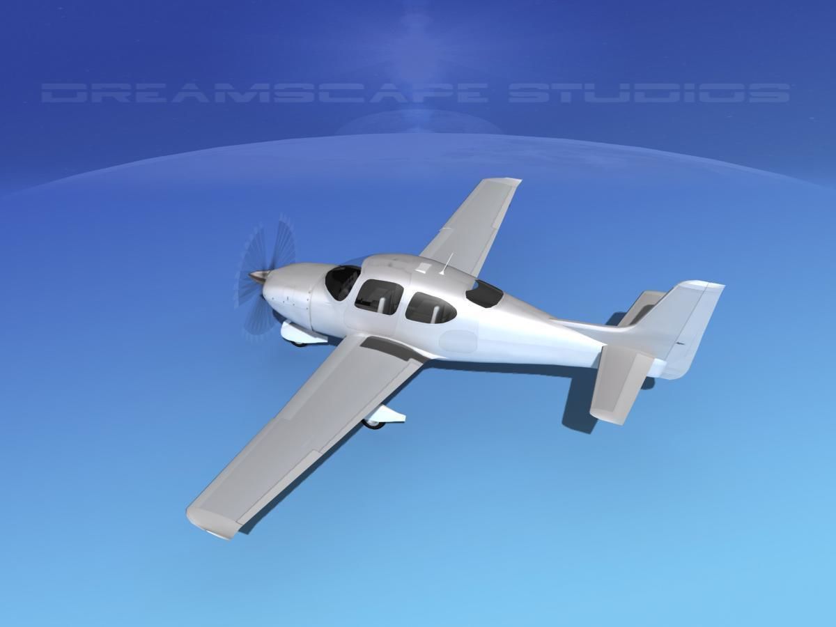 Cirrus SR22 Bare Metal 3D model_9