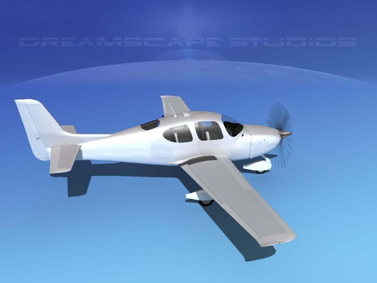 Cirrus SR22 Bare Metal 3D model_5
