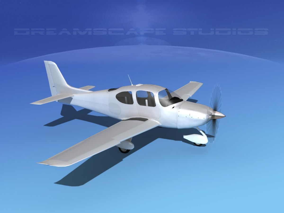 Cirrus SR22 Bare Metal 3D model_4