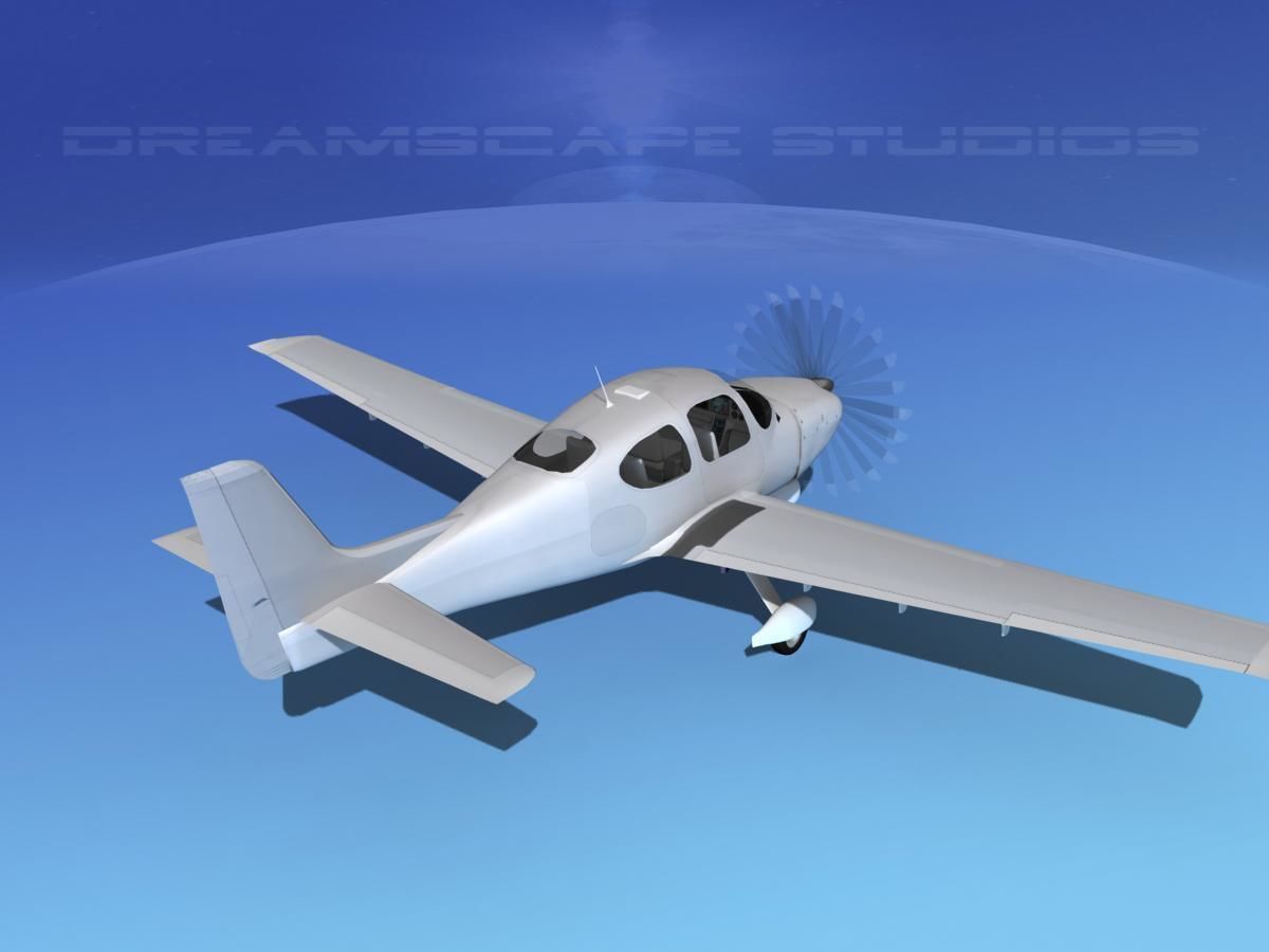 Cirrus SR22 Bare Metal 3D model_6