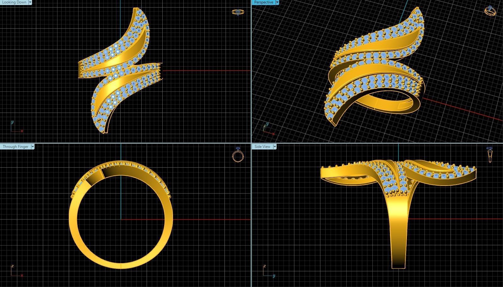 Ring T00067 3D print model_3