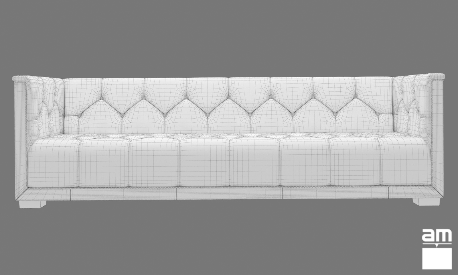 Sofa Chester 3D model_4