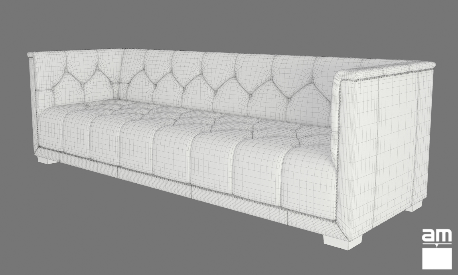 Sofa Chester 3D model_7