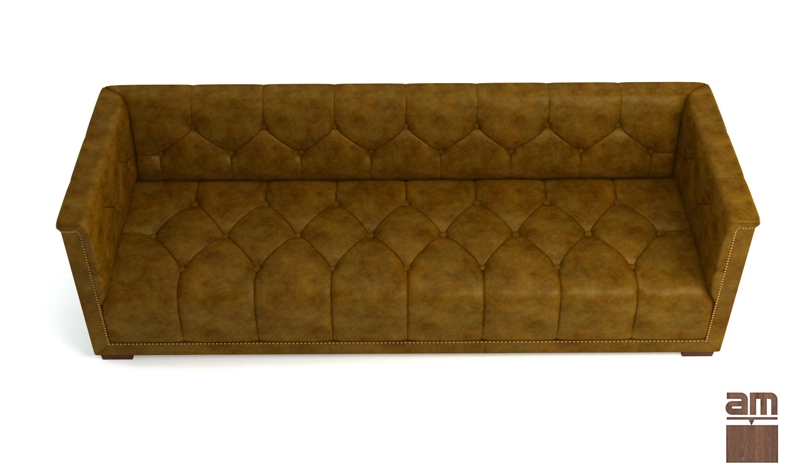 Sofa Chester 3D model_3