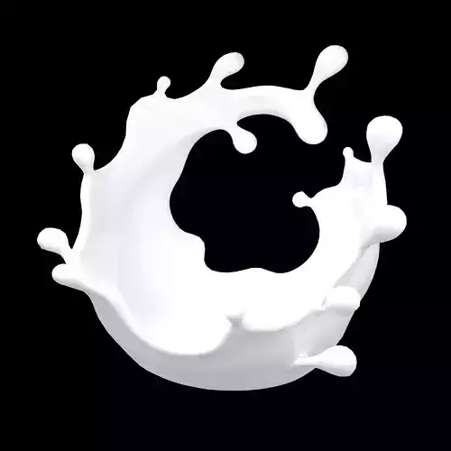 Abstract Splash of Liquid v3 001 Low-poly 3D model
