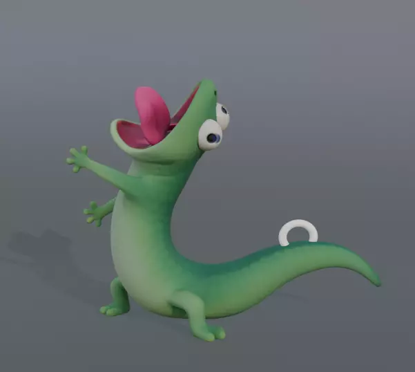 hoppers tom Lizard keychain 3D print model