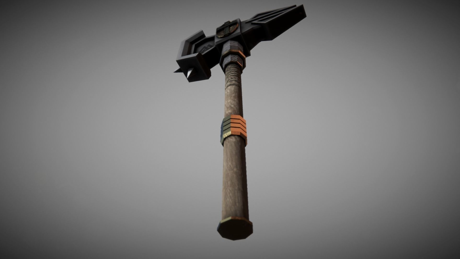 Metal Warhammer 03 Low-poly 3D model_4