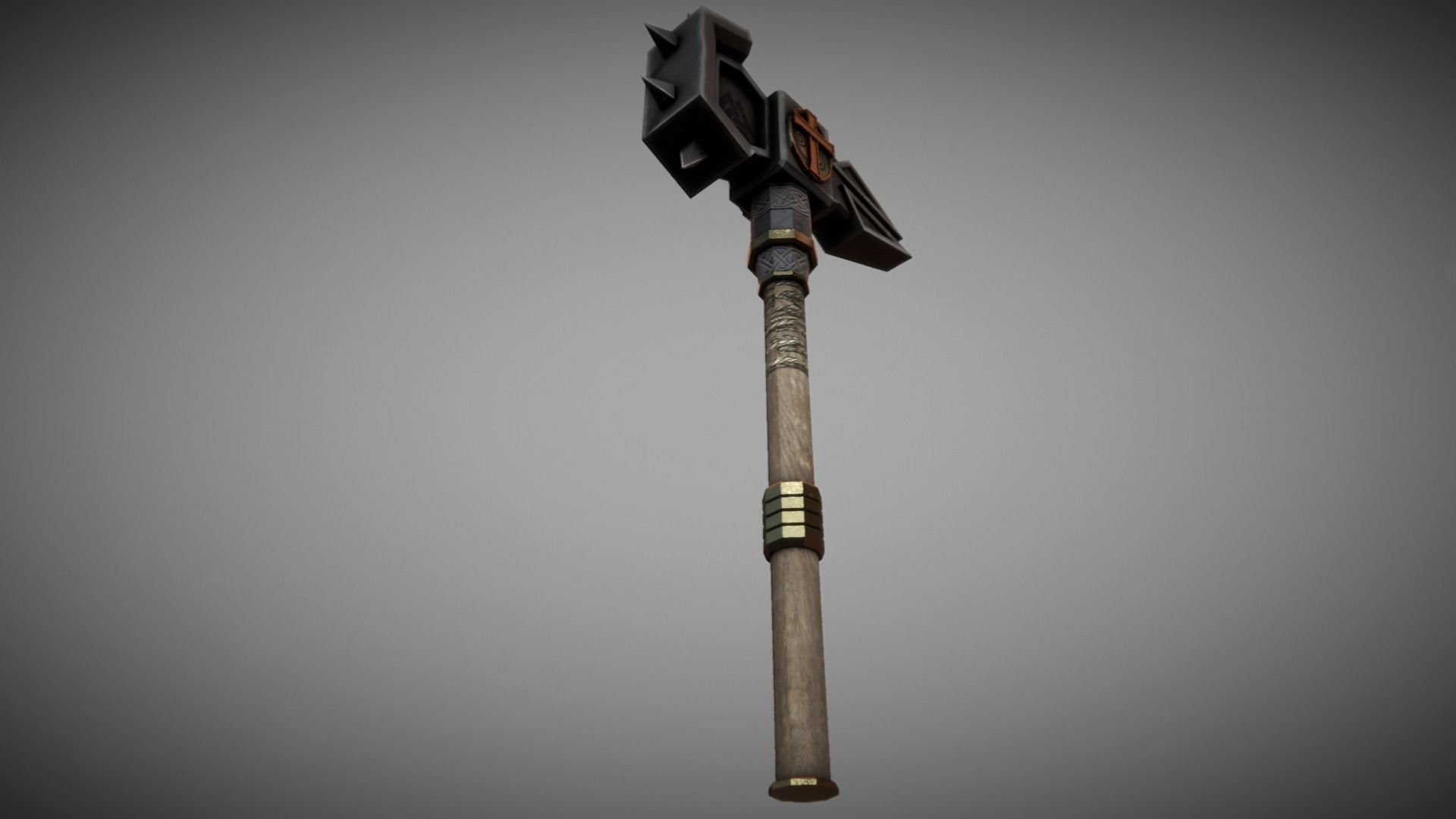 Metal Warhammer 03 Low-poly 3D model_5