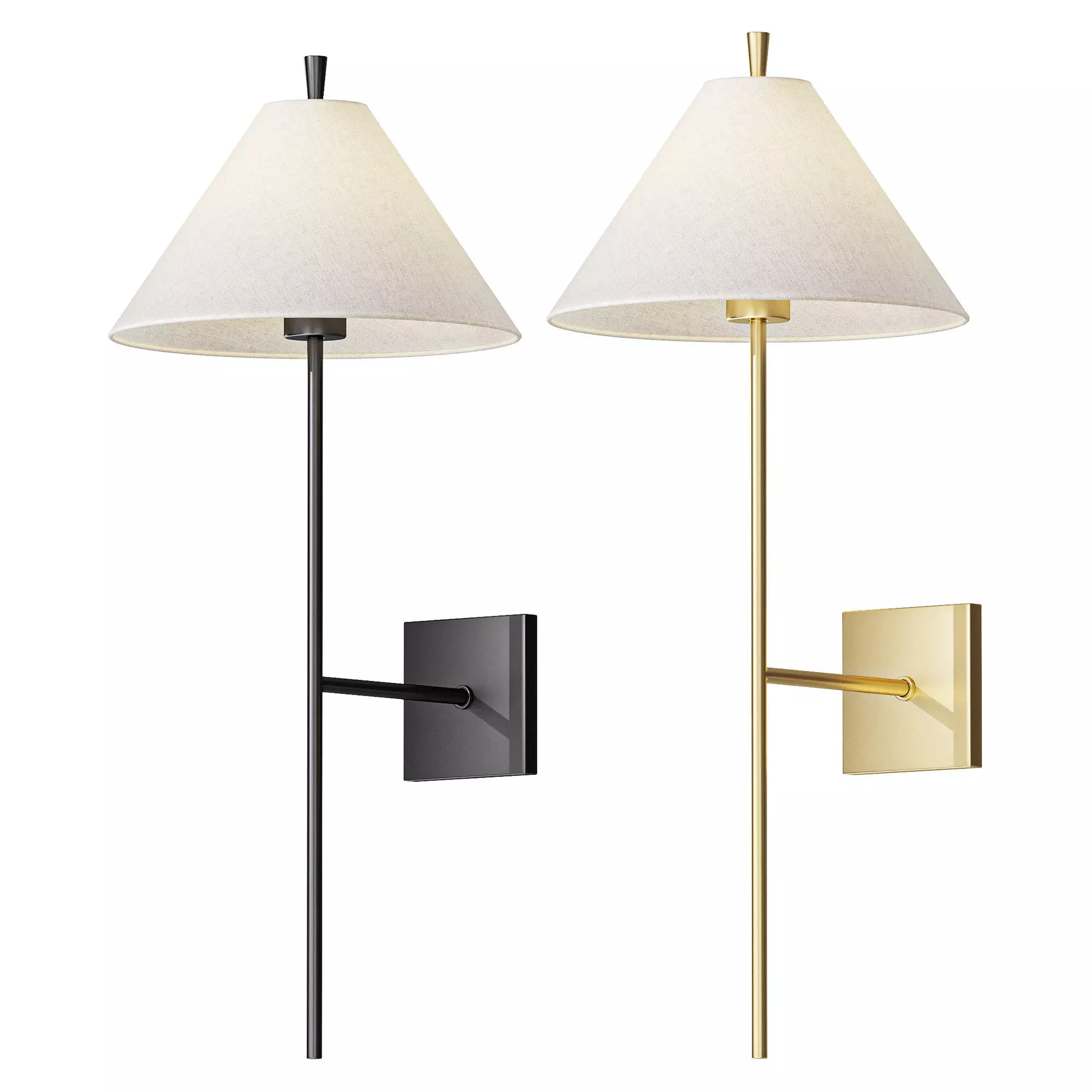 Pottery Barn Ellis Metal Wall Lamp 3D model
