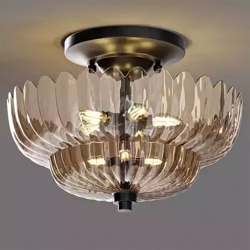 Raveena Semi Flush Mount Ping Lighting 3D model