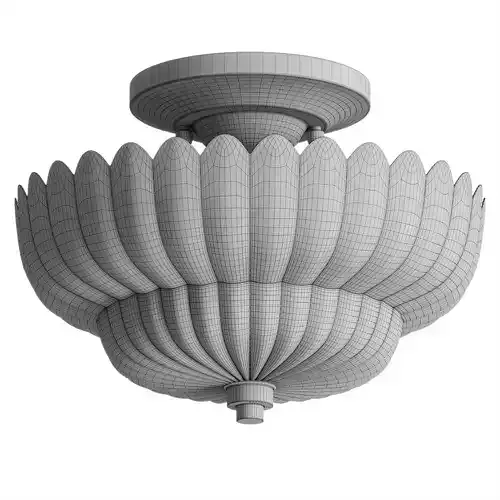 Raveena Semi Flush Mount Ping Lighting 3D model 3