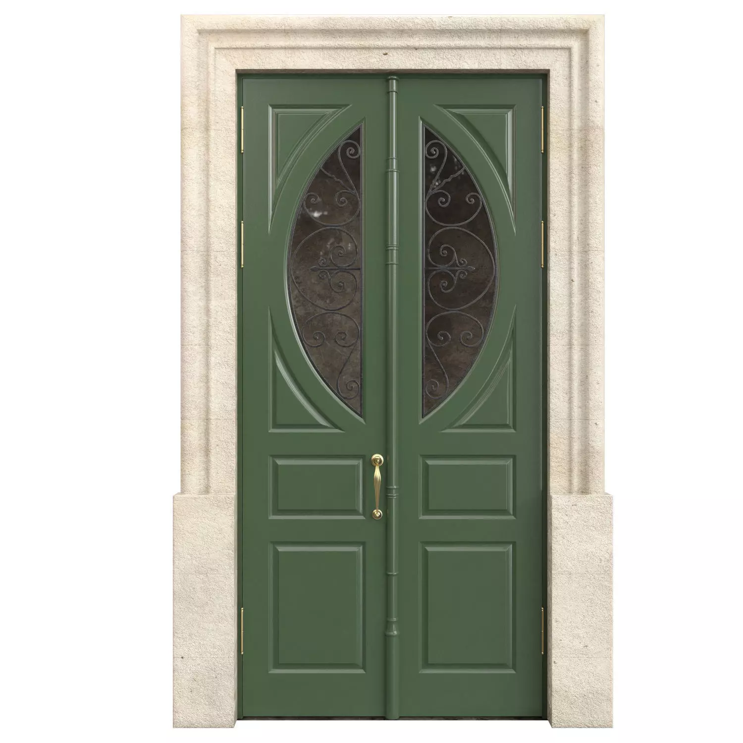 Entrance classic door 145 3D model