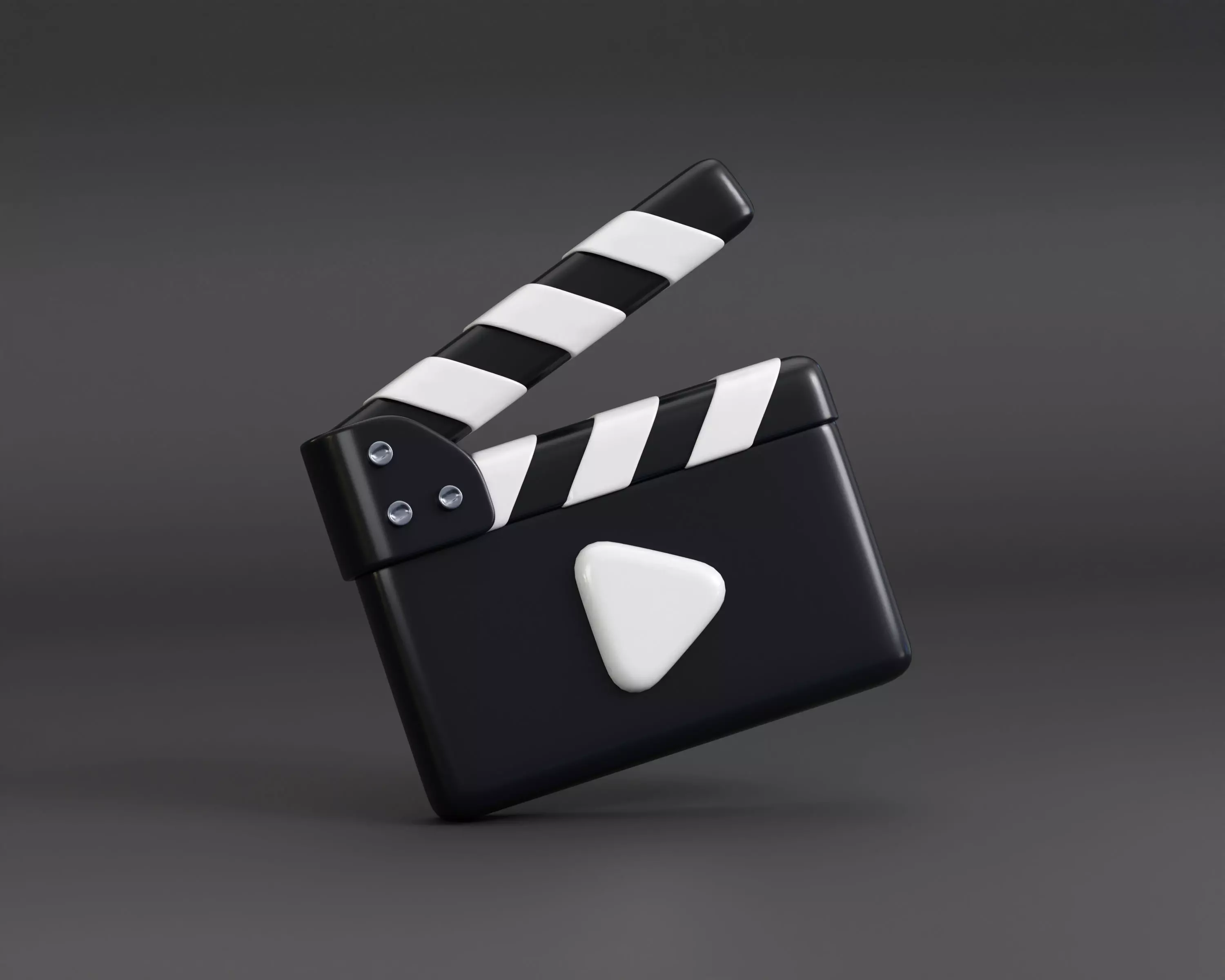 Clapperboard Low-poly 3D model