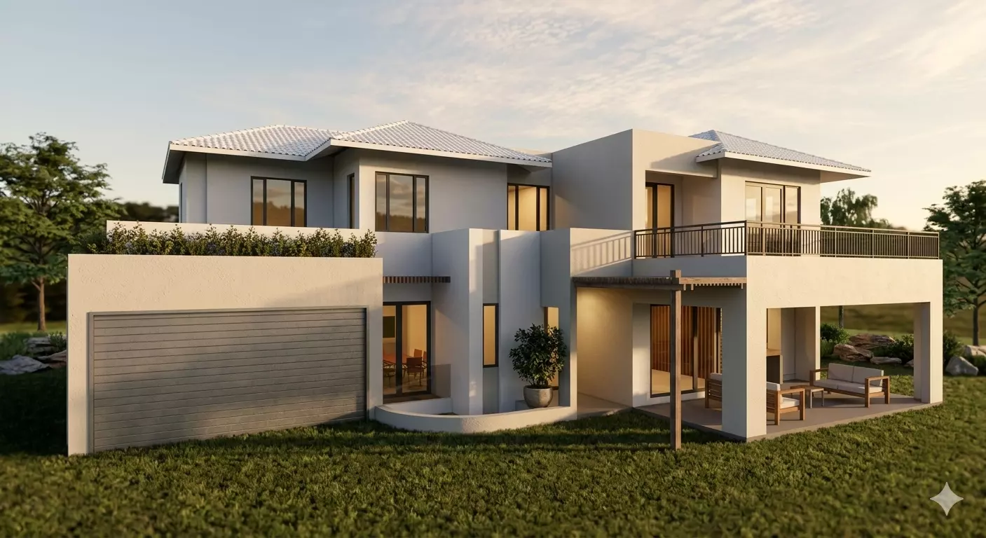 Modern Luxury House Revit BIM Model 3D model