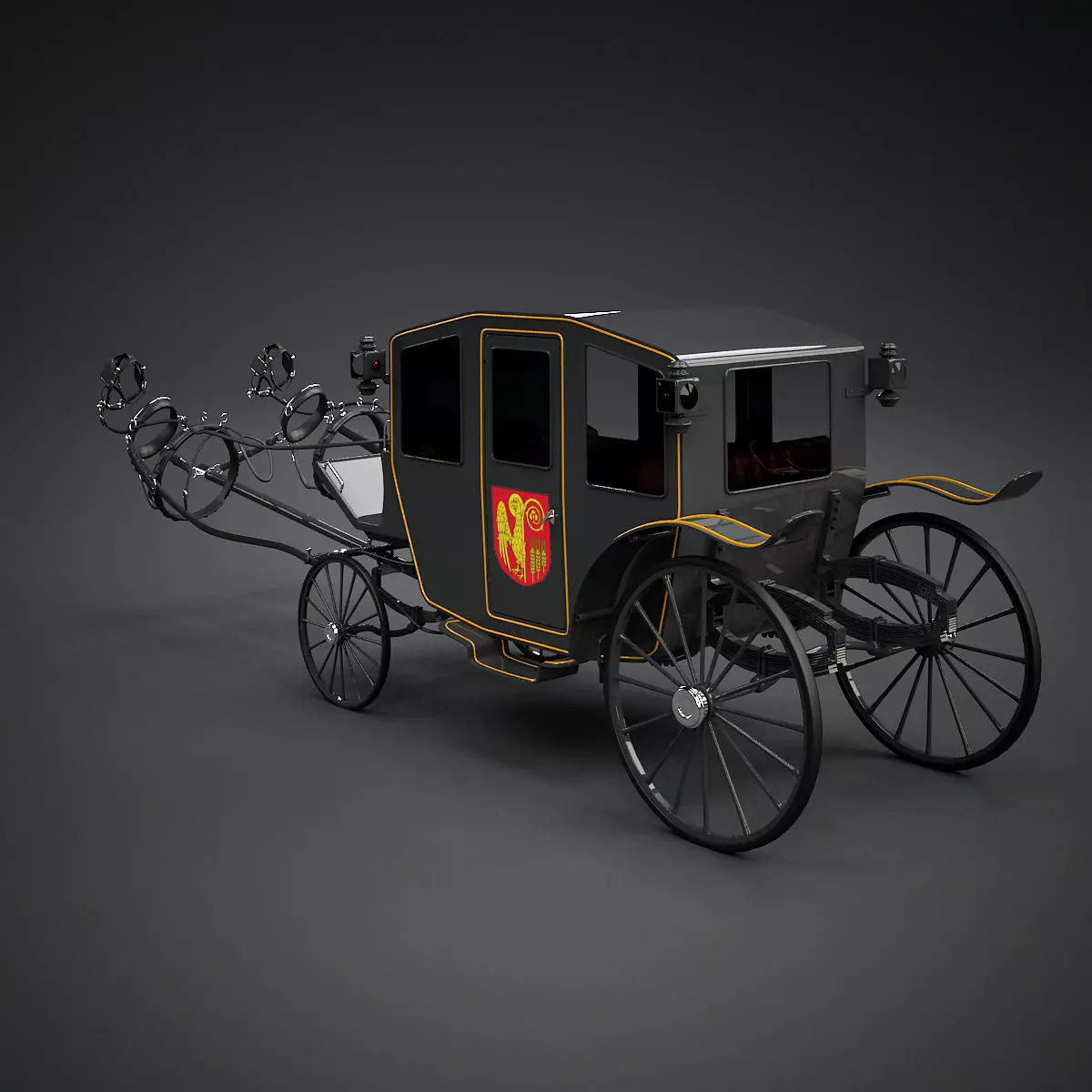 Carriage and Harness 3D model