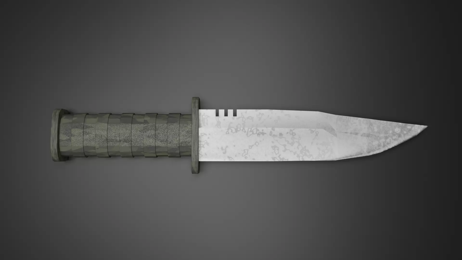 Military knife Free low-poly 3D model