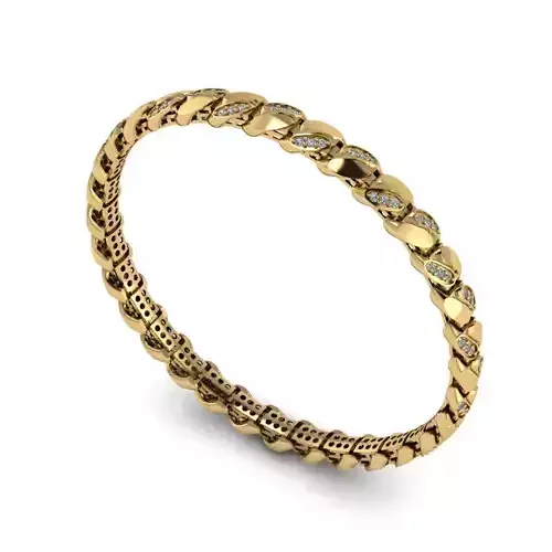 flexible Cuban Chain  Bracelet Special Collection codeFLX01