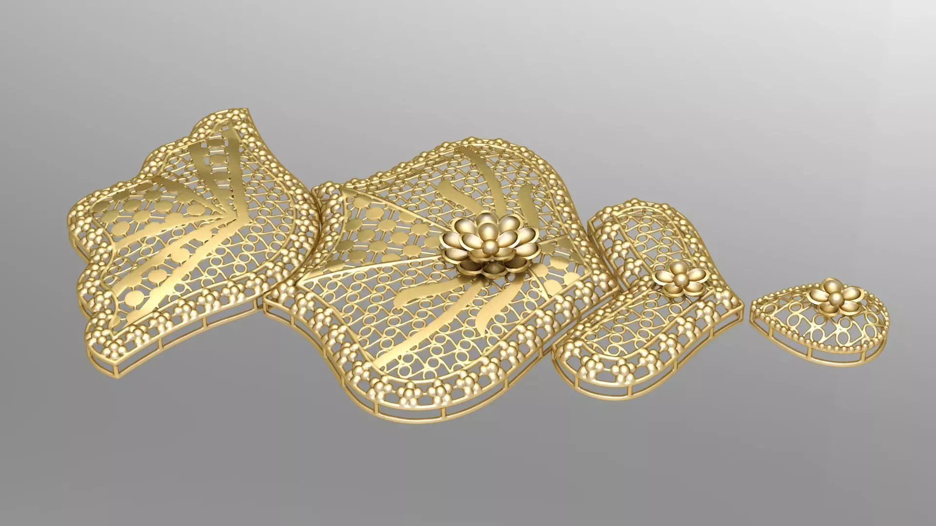Main pieces of kurdish designs 3D print model