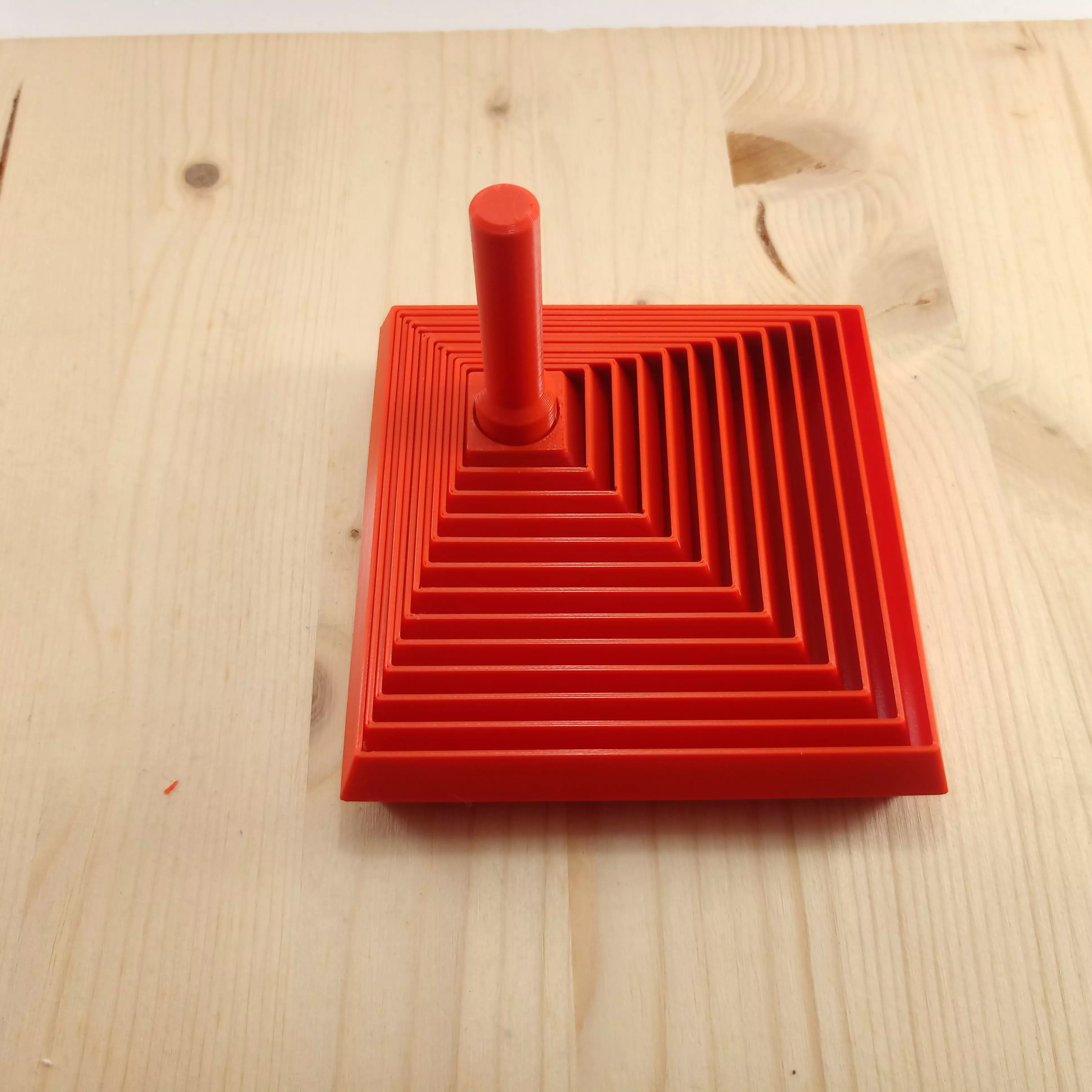 Square Fractal Fidget with Handle 3D print model