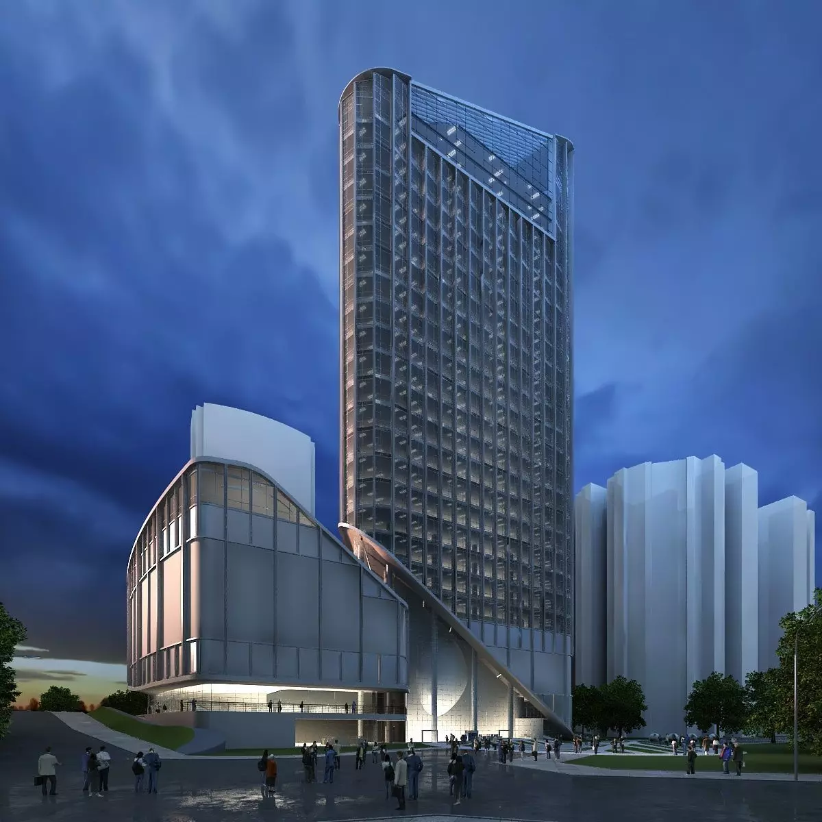 The Headquarters Business Park Tower 3D model