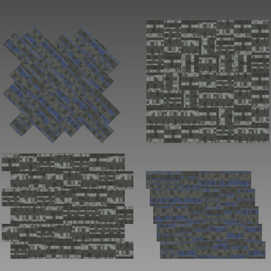 Wall to Wall Carpet Tile No 2 3D model_2