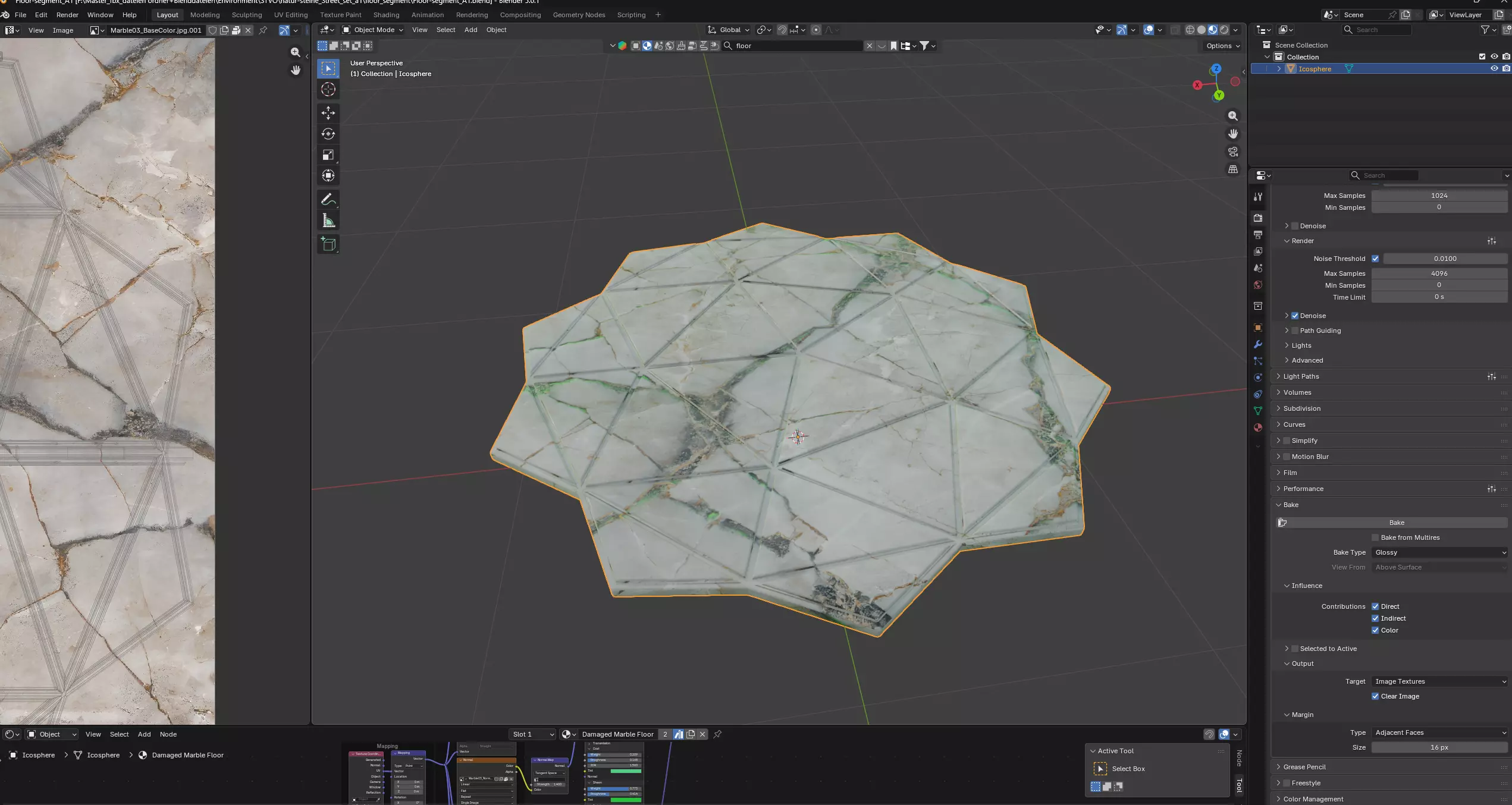 Floor Segment Free low-poly 3D model