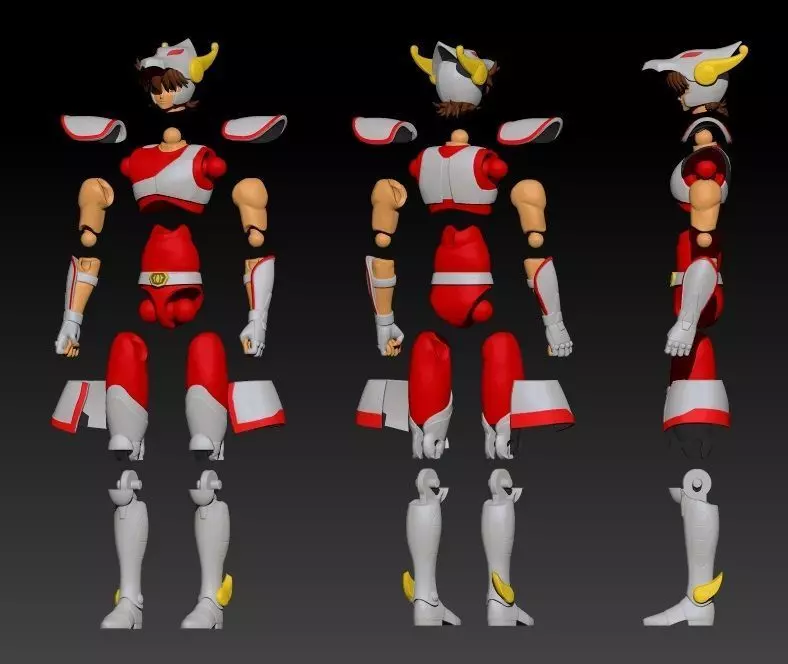 Pegasus - Seiya - Articulado 3D print model