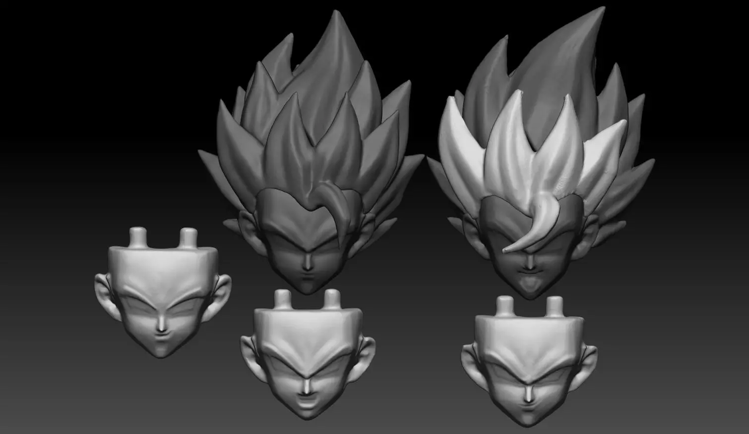Kamione Gogeta head 3D print model