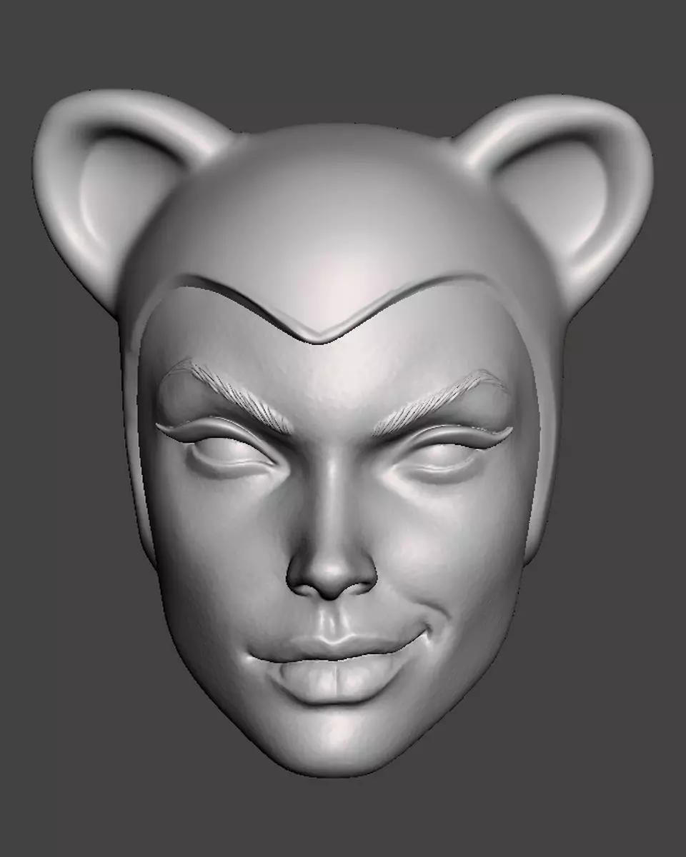 Cheetah headsculpt head sculpt 3D print model