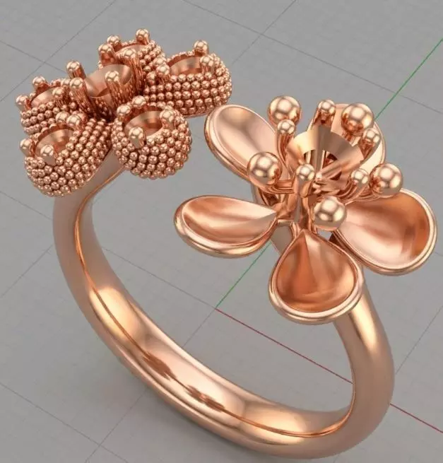 Sakura Ring 3D print model