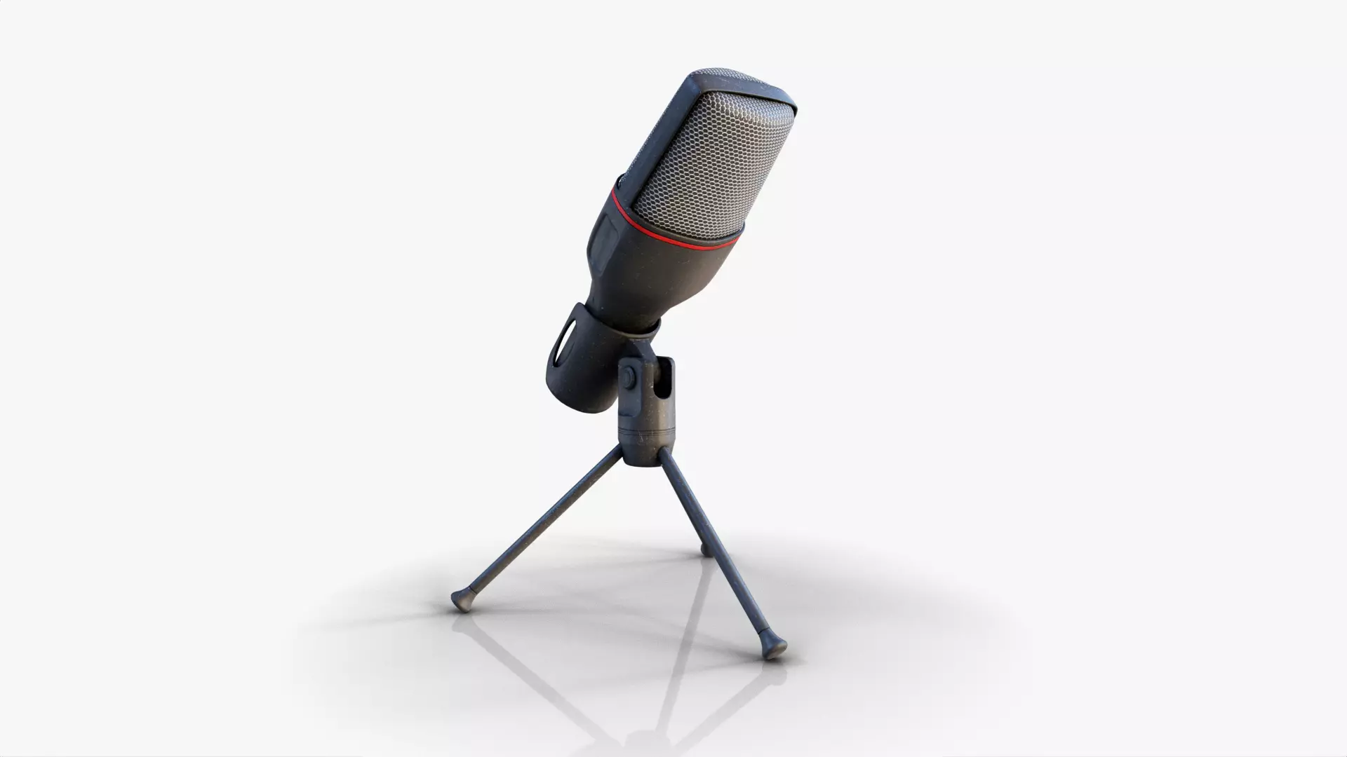 Tripod Microphone Low-poly 3D model