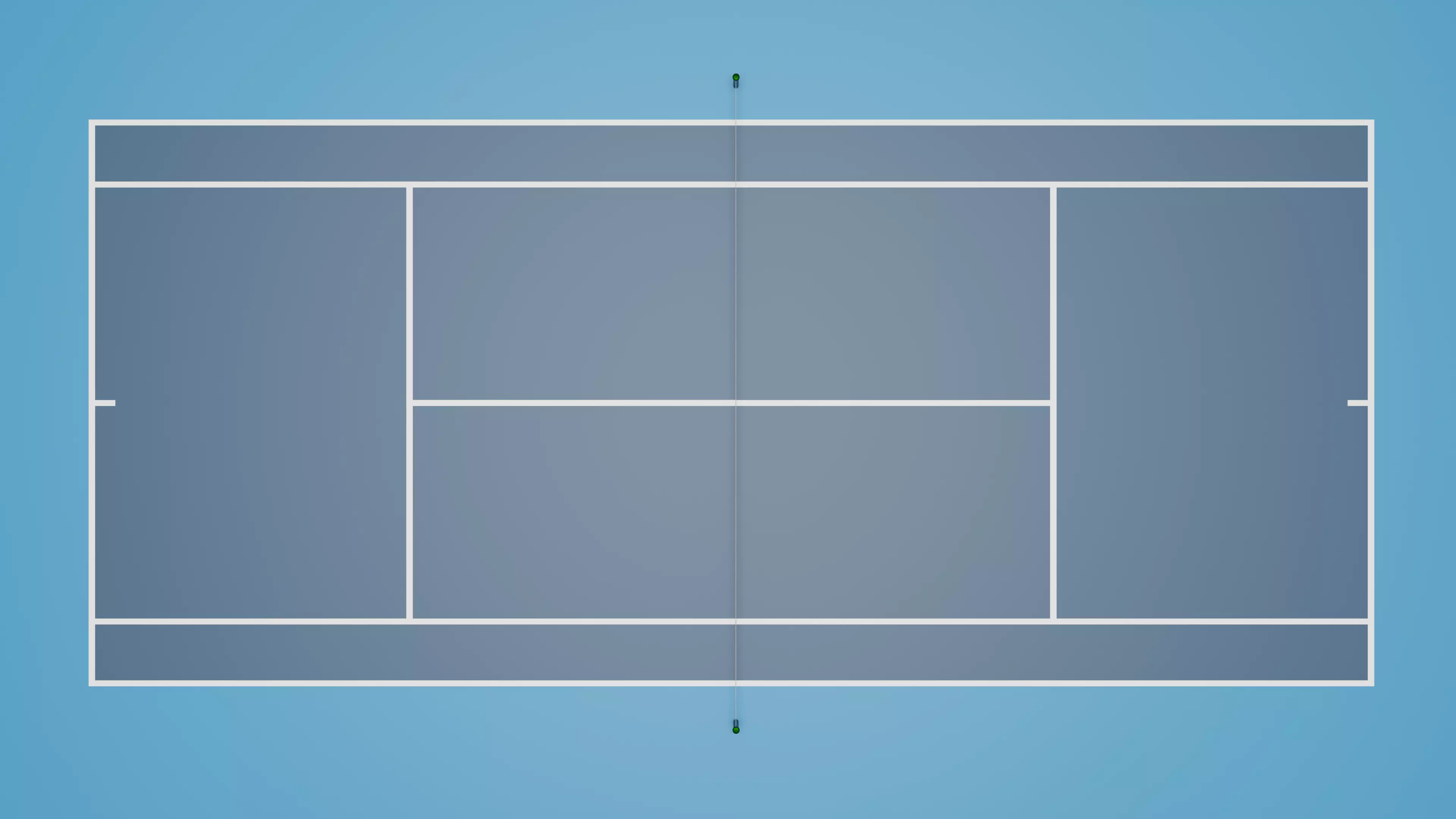 Tennis Court - Low Poly Game Asset - Game Ready Low-poly 3D model